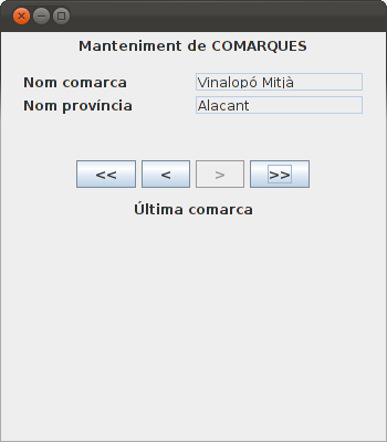Manteniment Comarques 1